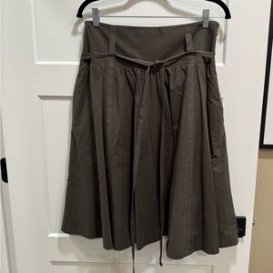 Theory Dark Green Skirt